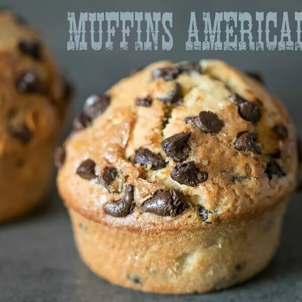 Muffins américains aux pépites de chocolat SANS I-COOK'IN