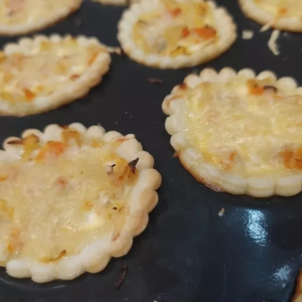 Minis-tartelettes crevettes façon bretonne