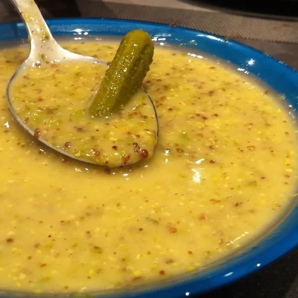 Sauce cornichons et moutarde de Didou (idéalement pour accommoder les légumes du pot au feu)