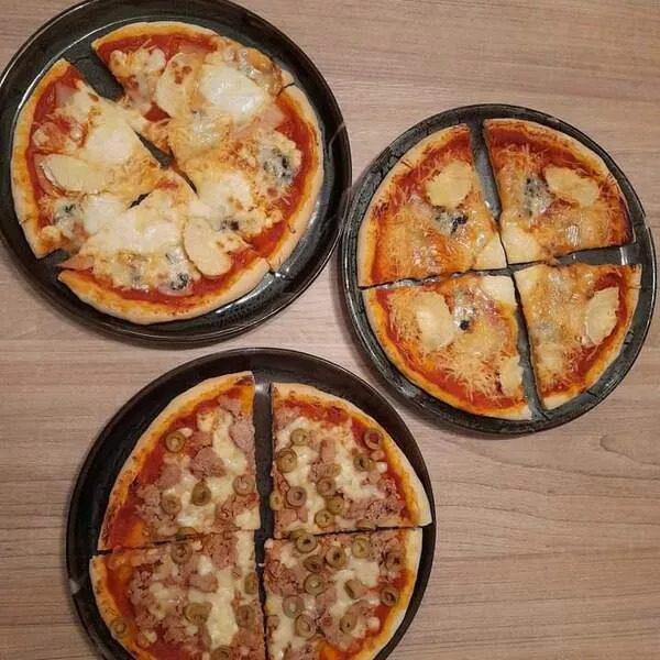 Le trio de pizza