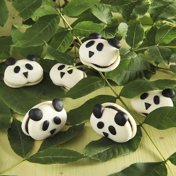 Macarons Pandas