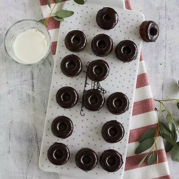 Mini-donuts au chocolat