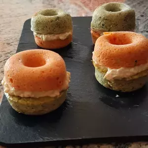 mini donuts flan de légumes