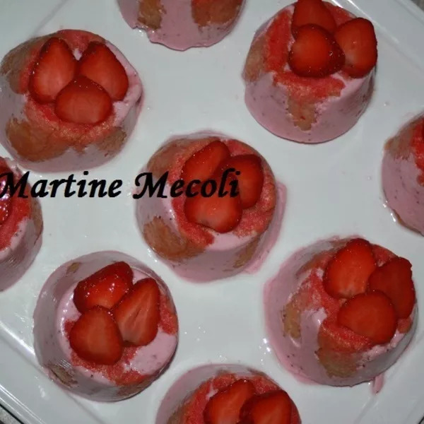 Charlottines aux fraises sans coook'in