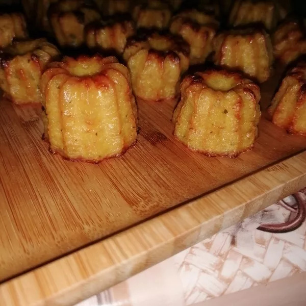 Mini cannelés jambon fromage 