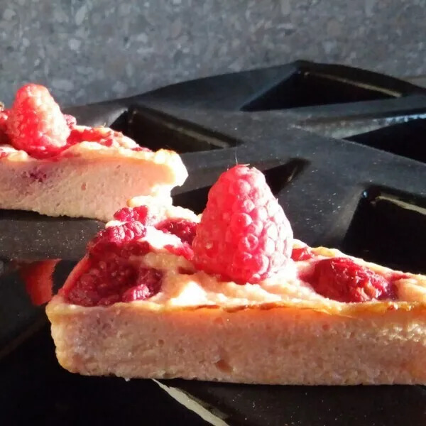 CHEESECAKE LIGHT aux Biscuits Roses et  FRAMBOISES